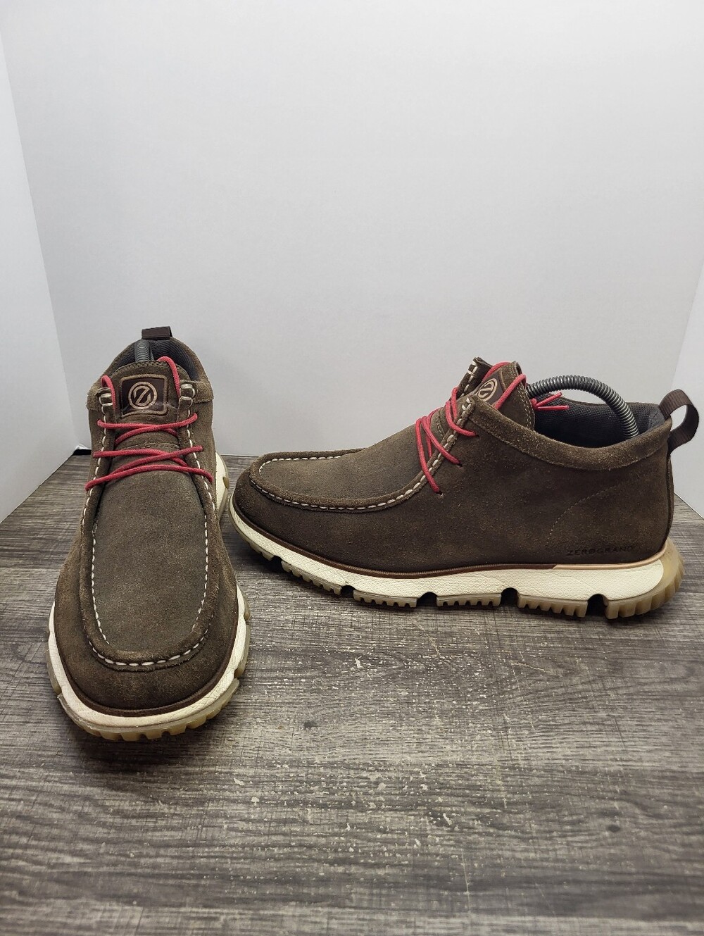 Cole Haan 4.Zerogrand Premium Mens Leather City Chukka Boots Brown Mens Sz 10